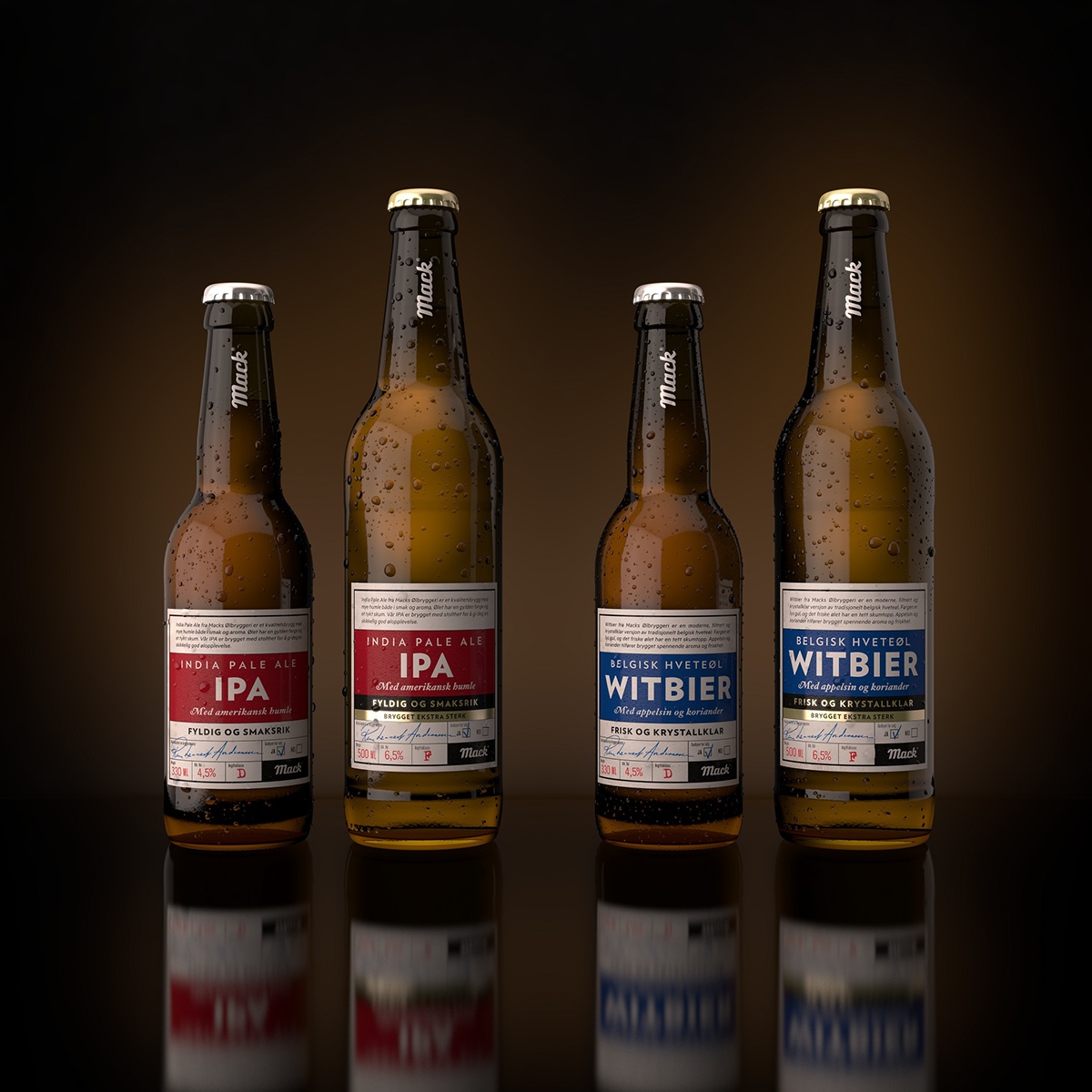 Flaske øl visualisering 3D